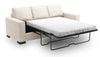 Made in Canada Customizable Sofa Lab Track 85\" Chenille Fabric Sofa Bed with Track Arms - Luxury Sand Beige