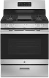 GE 5 Cu. Ft. Gas Range with Steam Clean and 5 Burners - Stainless Steel - JCGBS66SEKSS