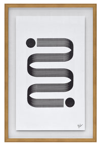 Framed Serpentine Print I - 24” x 36”