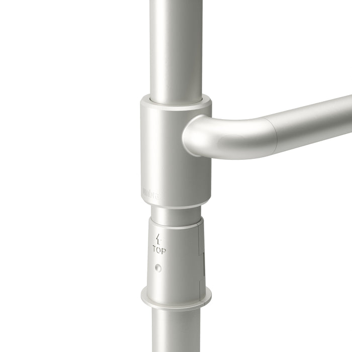 Umbra Anywhere Metallic Nickel Expandable Curtain Rod and Room Divider - 36\"-66\" 