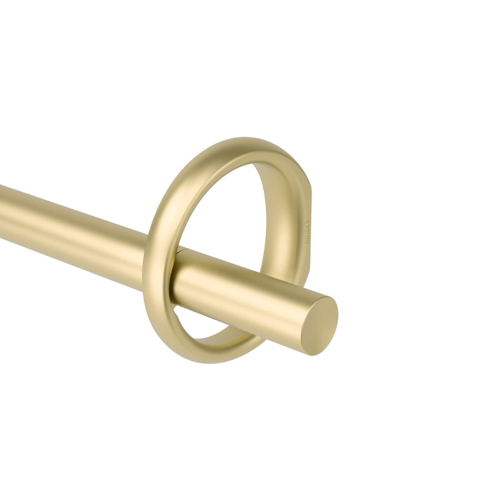 Umbra Ringlet Gold Expandable 1\" Curtain Rod - 42\"-120\" 