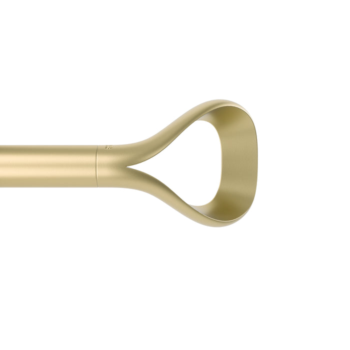 Umbra Loop Gold Expandable 1\" Curtain Rod - 42\"-120\" 