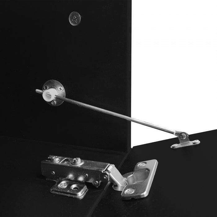 Liam 55.1\"–102\" Modern TV Cabinet with Adjustable Length and Rotating Function,White Tv Stand