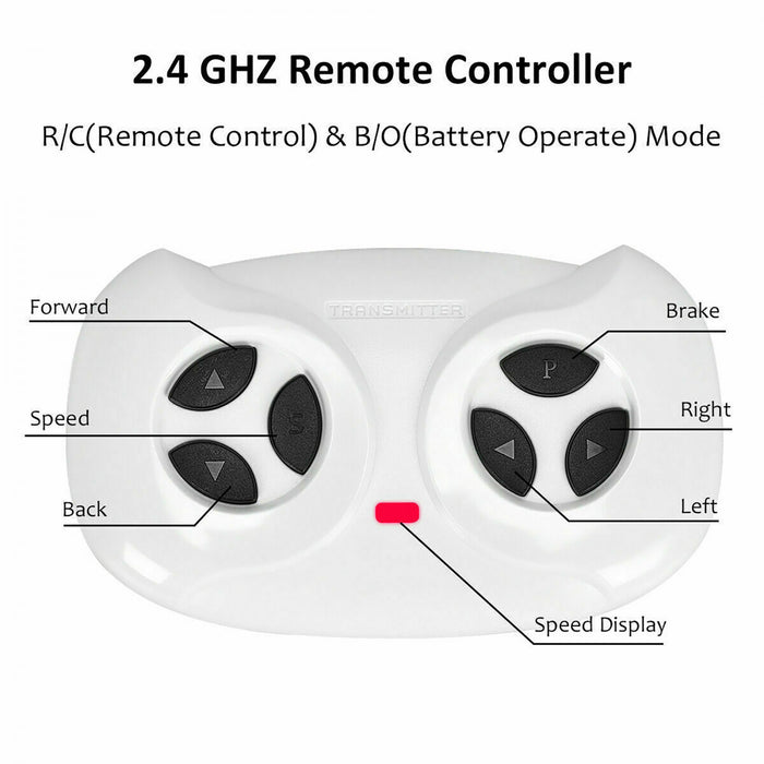 Costway 12v Kids Ride On Truck Car W/ Remote Control Mp3 Music Led Lights Black