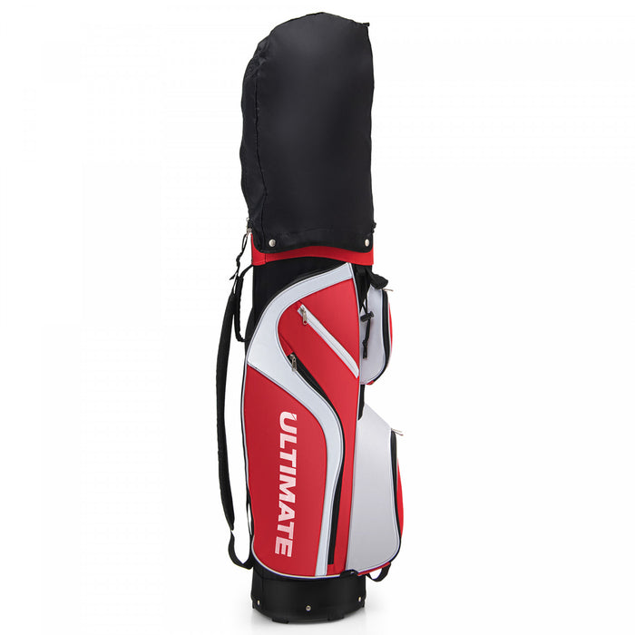 Ladies Womens Complete Golf Clubs Set 10 Pieces Includes Alloy Driver Red