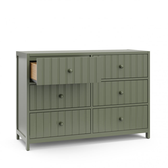 Graco Teddi 6 Drawer Dresser - Olive
