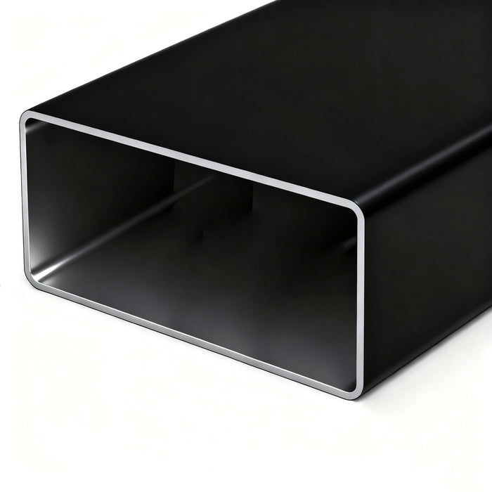 Liam Modern Rectangle Clear Tempered Glass Coffee Table,Black