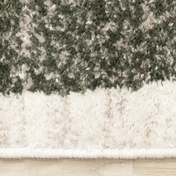 Marley Green Yellow Taupe Geometric Area Rug - 5'3\" x 7'7\"