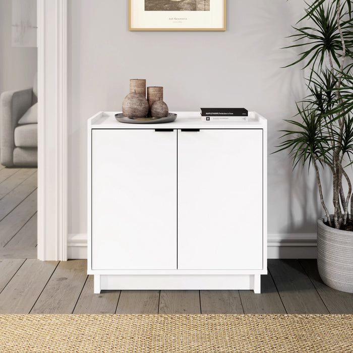 Prepac Simply Modern 2-Door Console Buffet - White