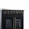 Forno Massimo 30 Inch French Door Electric range, 5 radiant burners, 4.32 cu.ft., Black - FFSEL6955-30BLK Electric Range | Cuisiniere electrique Massimo de 30 po a portes francaises, 5 foyers, 4,32 pi³, noir – FFSEL6955-30BLK