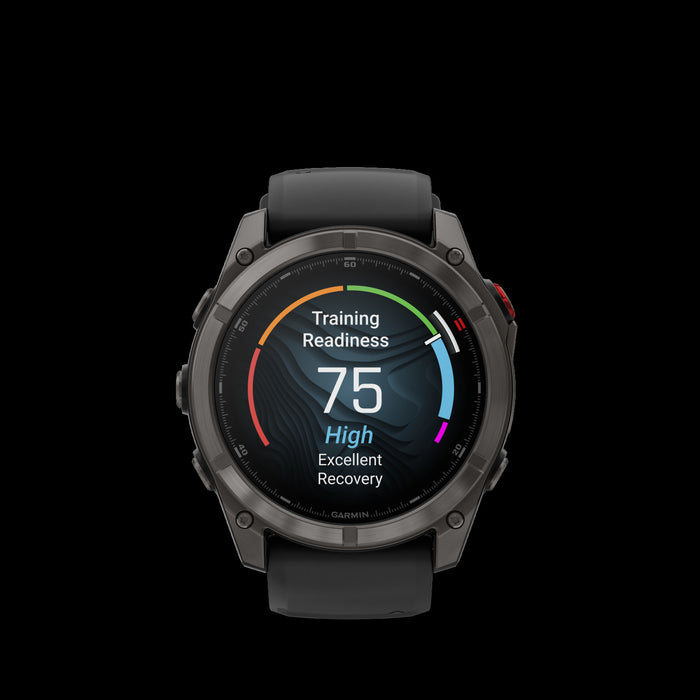 Garmin Fenix 8 Pro 51mm Carbon Adventure Smartwatch - Outdoor Tracker, Extended Battery Life, Map Navigation, LTE LiveTrack, Step Speed Loss, Smart Alarm