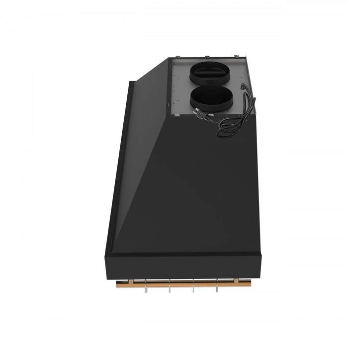 Forno Venezia 48 Inch Wall-Mounted Range Hood, Black-FRHWM5503-48BLK