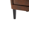 Havenwood HI-BACK Studded Accent Chair with Nailhead Trim, Brown | Havenwood Fauteuil d'Appoint HI-BACK a Clous Decoratifs, Brun