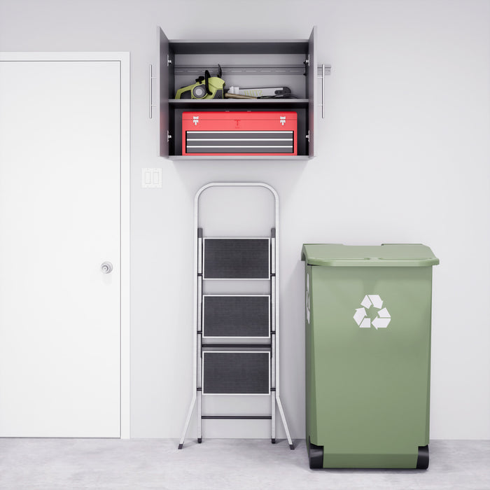 Hangups 30\" Upper Storage Cabinet - Light Grey