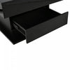 Aspire 27.5 Inch Square Rotating Lift-Top Coffee Table with High-Gloss Finish and Hidden Storage, Black | Aspire Table Basse Carree Rotative Relevable 27.5 po avec Finition Haute Brillance et Rangement Cache, Noir
