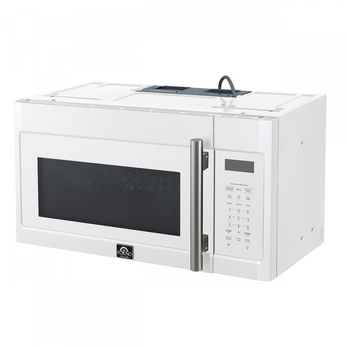 Forno Fornace 30-Inch Over the Range Convection Microwave, White – 1.5 cu.ft -FOTR3038-30WHT