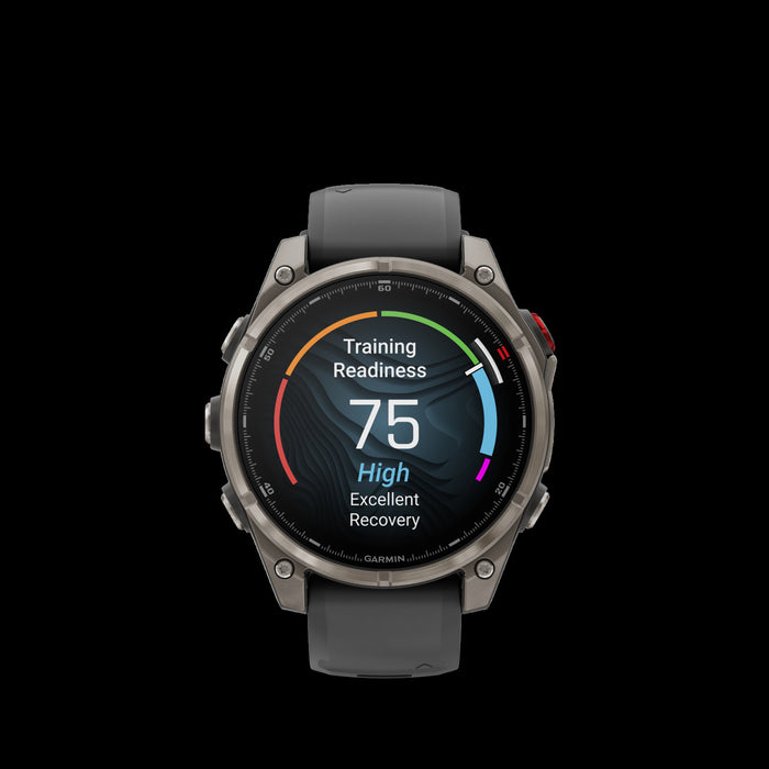 Garmin Fenix 8 Pro 47mm Titanium Pro Smartwatch - Training Wearable, Voice Calls, Running Economy, Garmin Coach Plans, Auto Lap Timing, Dive-Rated Design