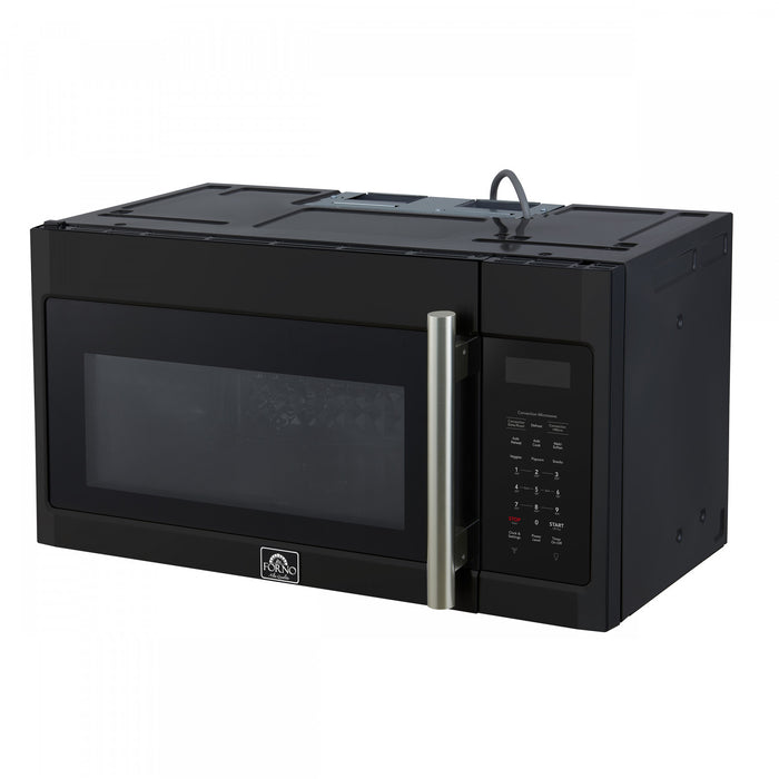 Forno Fornace 30-Inch Over the Range Convection Microwave, Black, 1.5 cu.ft -FOTR3038-30BLK