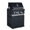 Forno All'Aperto Outdoor Kitchen with Black Countertop, 99,600 BTU, Bar Module & Pizza Oven - FODKT2568BLK | Cuisine d'exterieur All'Aperto avec comptoir noir, 99 600 BTU, module bar et four a pizza – FODKT2568BLK