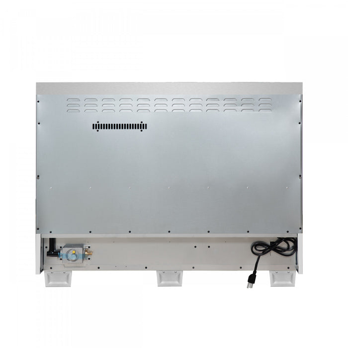 Forno Capriasca 48\" White Gas Range 6.58 cu.ft -FFSGS6460-48WHT