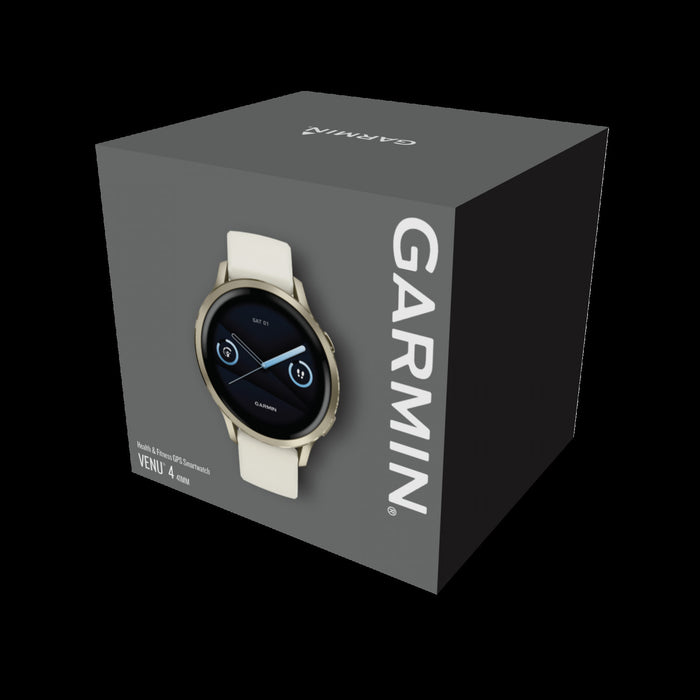 Garmin Venu 4 41mm Lunar Gold Fitness Smartwatch - Health Monitor, GPS Tracking, Sleep Coaching, Music Playback, Voice Calls, Long Battery Life