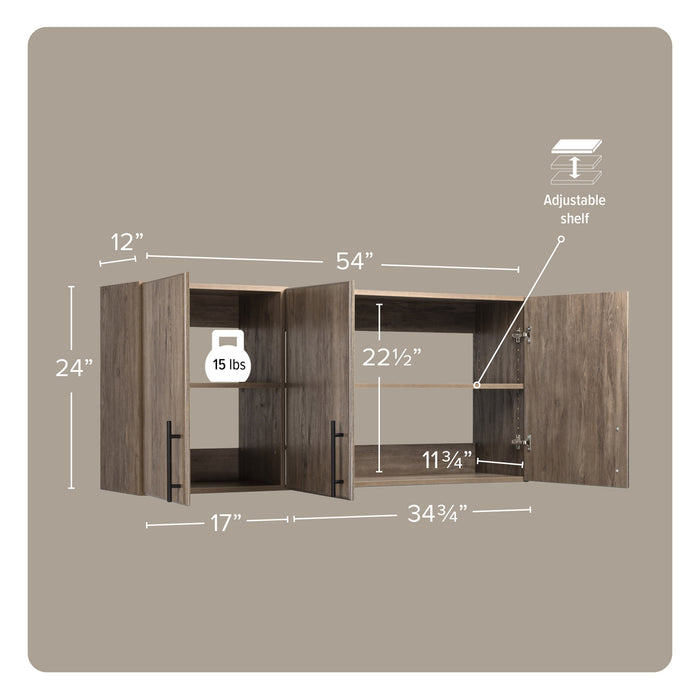 Elite 54\" Wall Cabinet - Drifted Grey