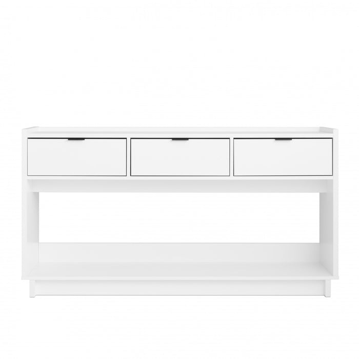 Prepac Simply Modern Buffet Console with 3 Drawers - Black