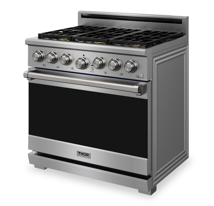 Thor Kitchen X Series 6.0 Cu. Ft. Freestanding Gas Range – Stainless Steel - XRG36E