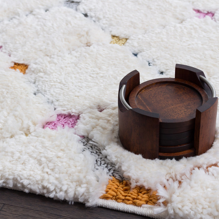 Lola Lattice Shag Area Rug - 2'7\" x 8'