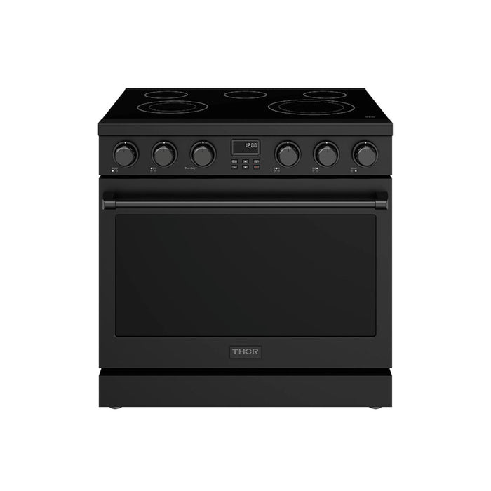 Thor Kitchen 6.0 Cu. Ft. Contemporary Professional Electric Range - Black - ARE36B