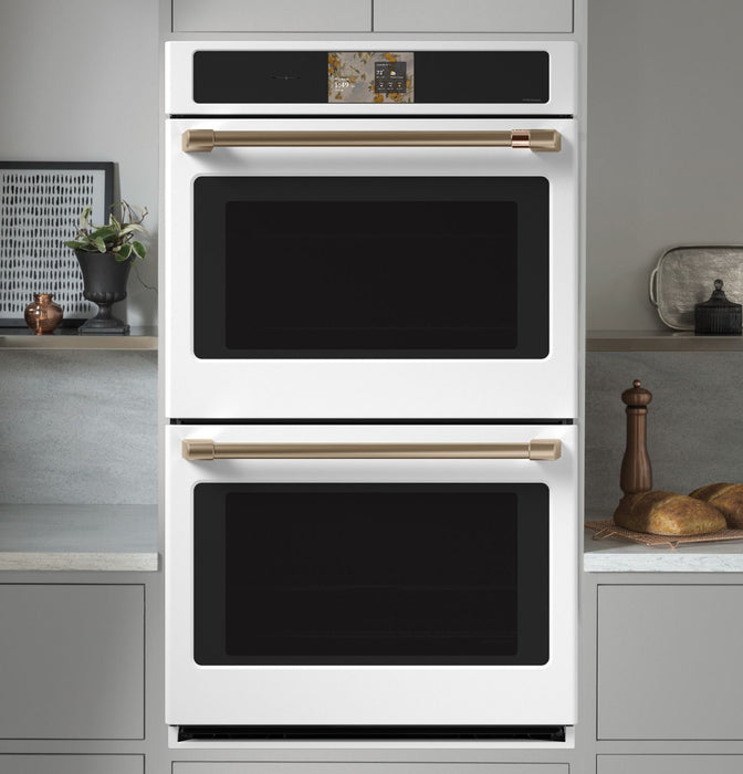 CAFÉ Professional Series 30\" Smart Built-In Convection Double Wall Oven – Matte White - CTD90DP4ZW2