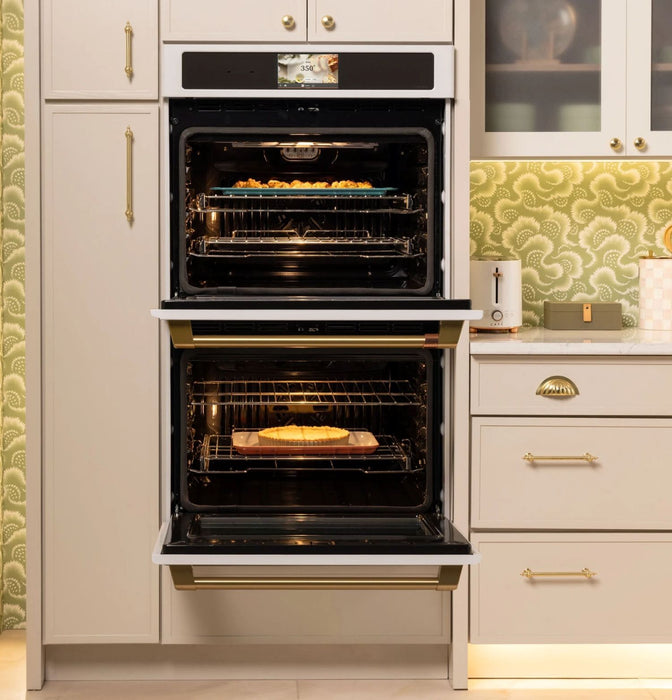 CAFÉ Professional Series 30\" Smart Built-In Convection Double Wall Oven – Matte White - CTD90DP4ZW2