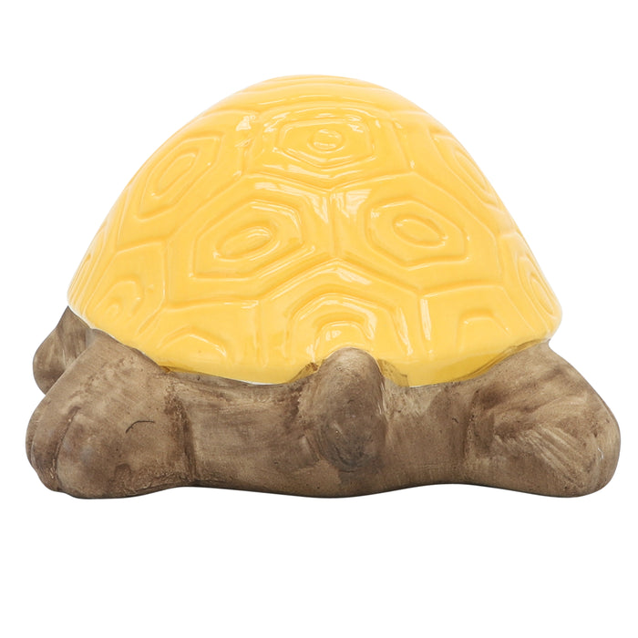 Ceramic 13\" Tortoise - Yellow