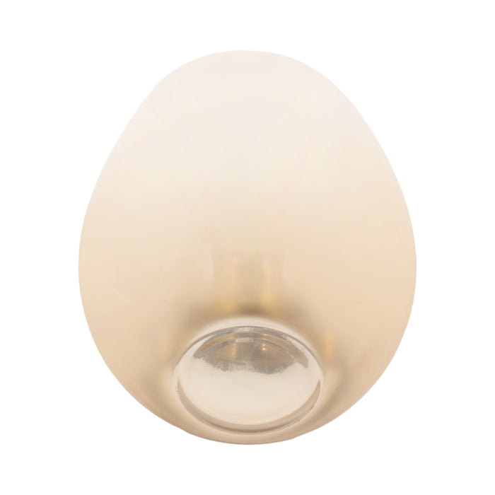 Glass 8\" Metallic Vase - Gold