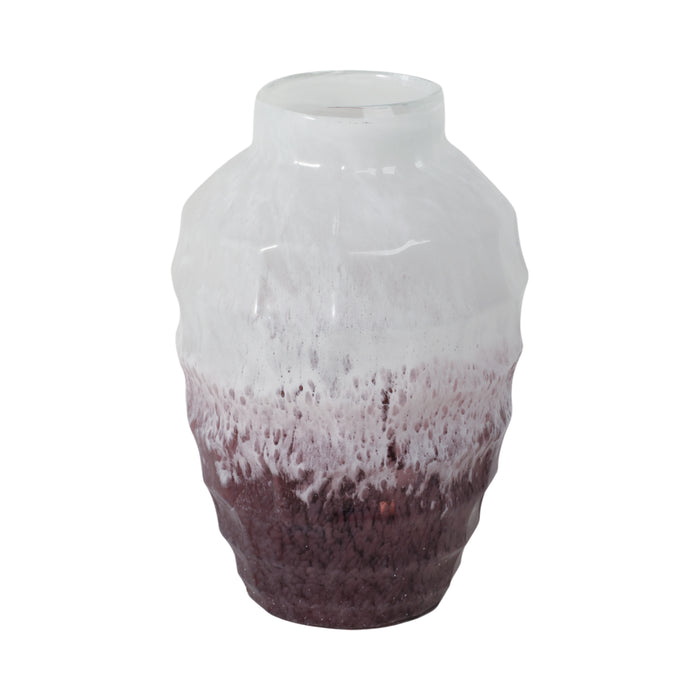 Blush Pink 12\" Glass Vase