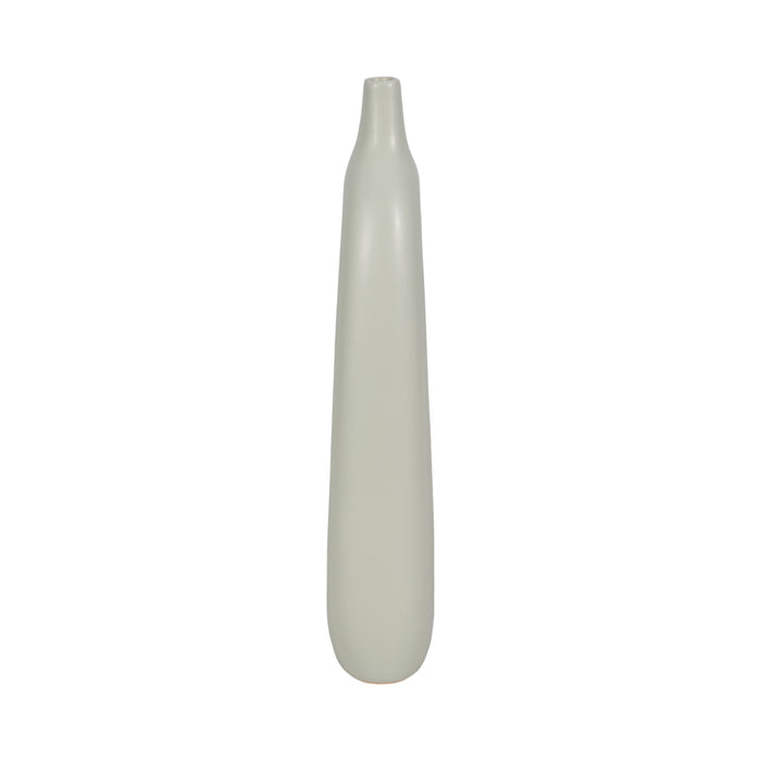 Ceramic 14\" Open Cut-Out Vase - Sage Green