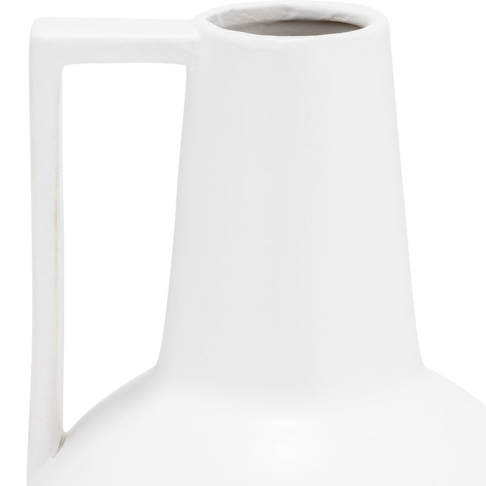 Ceramic 9\" Vase - White