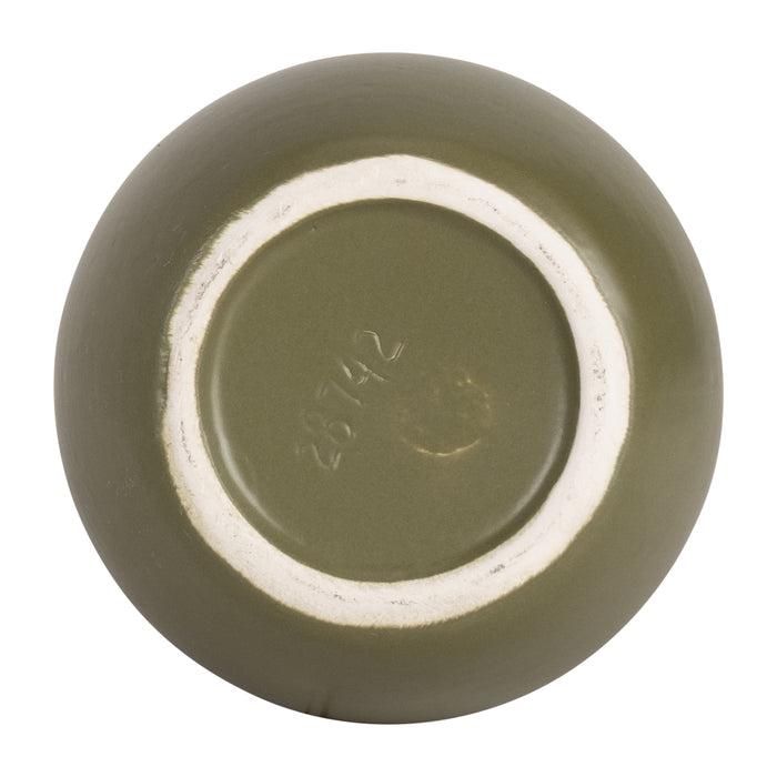 Ceramic 8\" Vase with Handles - Olive