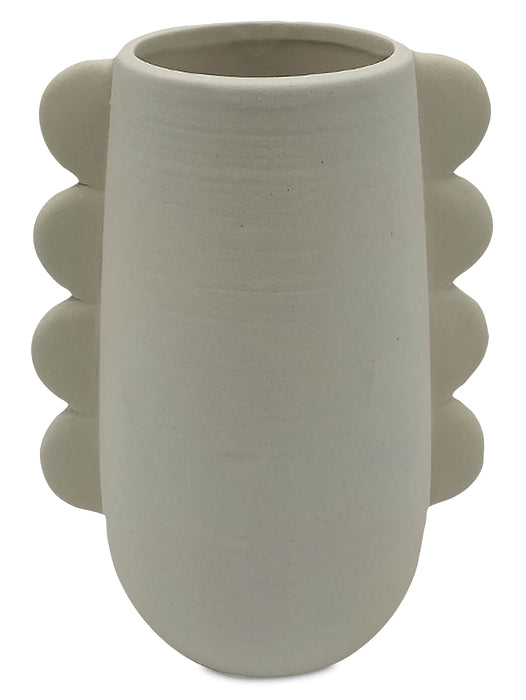 White 7\" Eared Vase