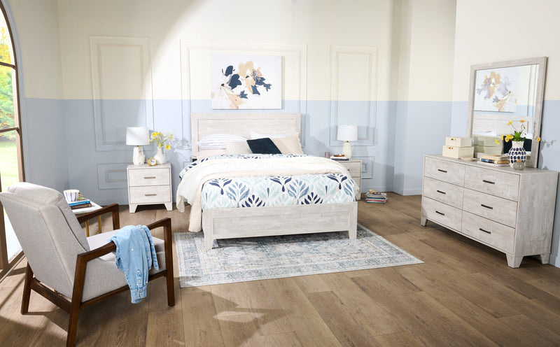 Ceramic 10\" Navy Polka Dot Flower Vase - White