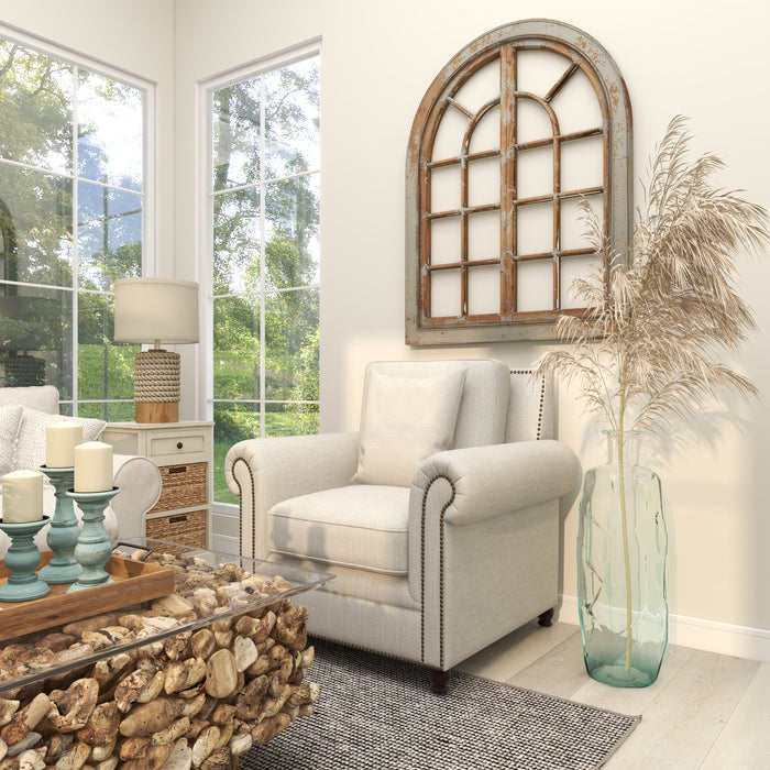 Glass 29\" Vase - Light Blue