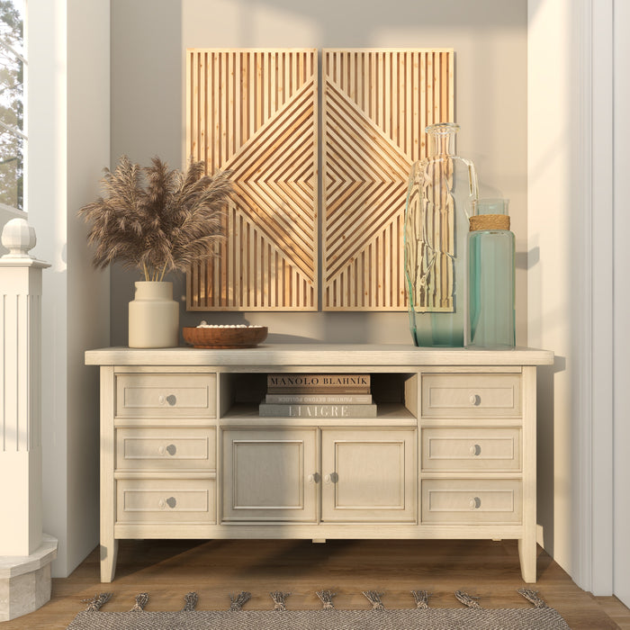 Glass 29\" Vase - Light Blue