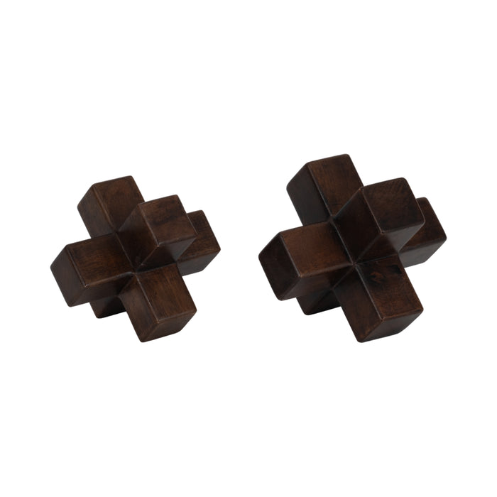 Wood 6\" Jack - Brown