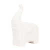 Ceramic 7\" Trunk Up Elephant - White