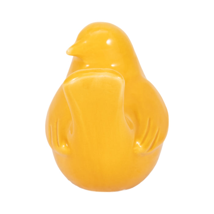 Ceramic 5\" Side View Bird - Mustard
