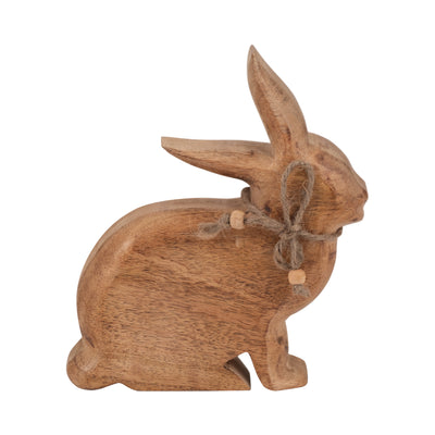 Mango Wood 8" Bunny - Brown|Lapin de 8 po en manguier - brun