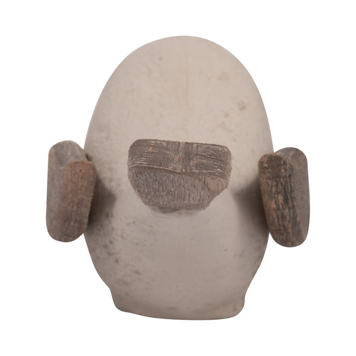 Ecomix - 10\" Bird Decoration - Ivory