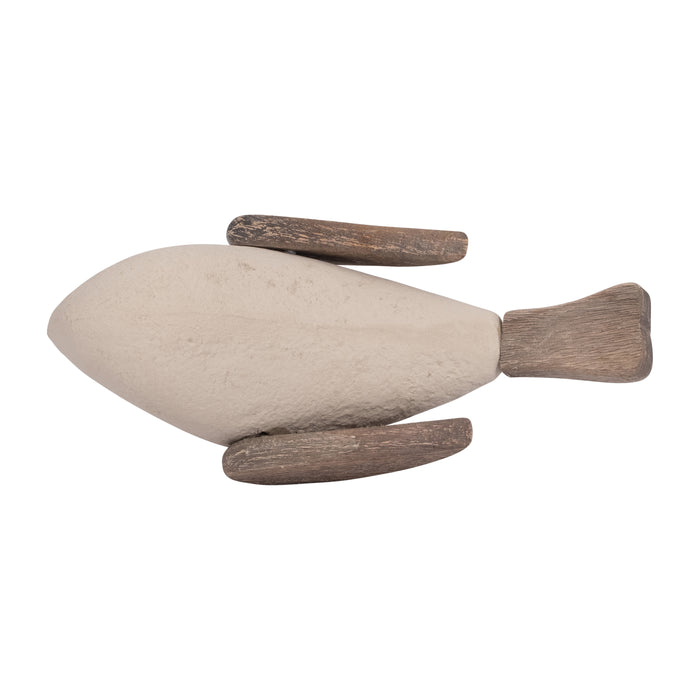 Ecomix - 10\" Bird Decoration - Ivory