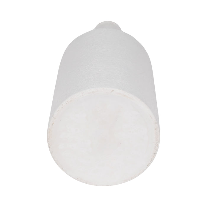 Dolomite 16\" Rough Textured Bottle Vase - White