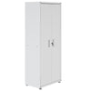 Manhattan Comfort Fortress Textured Metal 75.4\" Garage Cabinet with 4 Adjustable Shelves - White